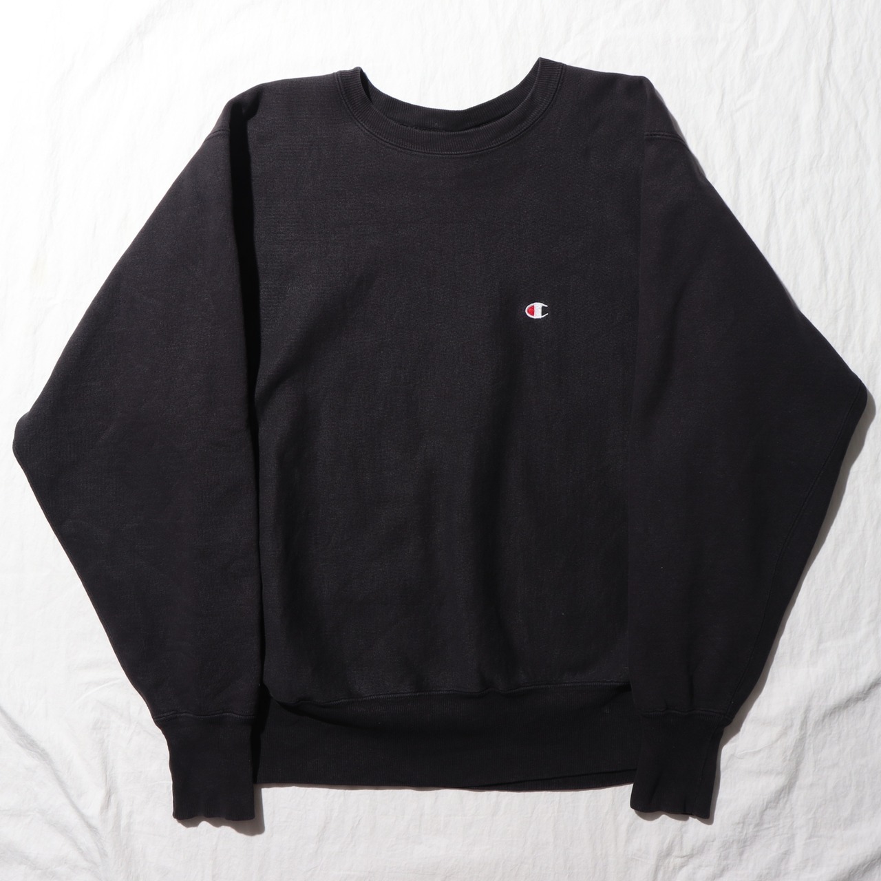 美品 L 90s USA リバースウィーブ チャンピオン ブラック スウェット 黒 Reverse weave champion