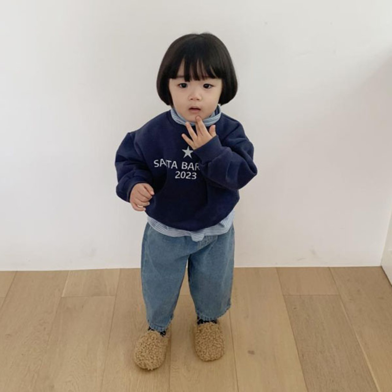 ザゴグマ / THE GOGUMA / バレル裏起毛デニムパンツ / 韓国子供服 / キッズ / 26winter〖取寄〗*XS~XL*