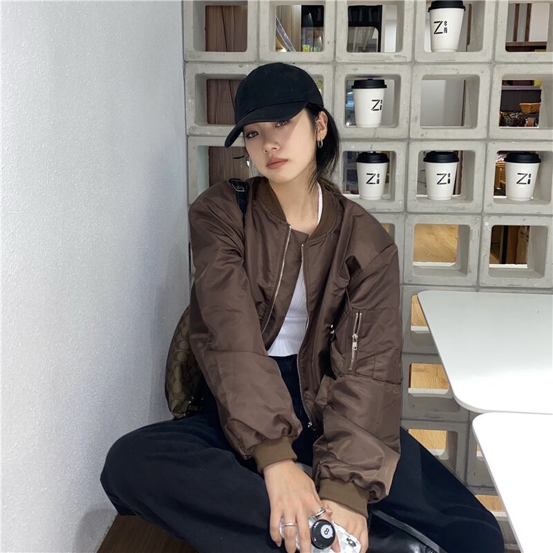 ルーズショートジャケット オータムカラーカジュアル 秋物 モンロー54803399247