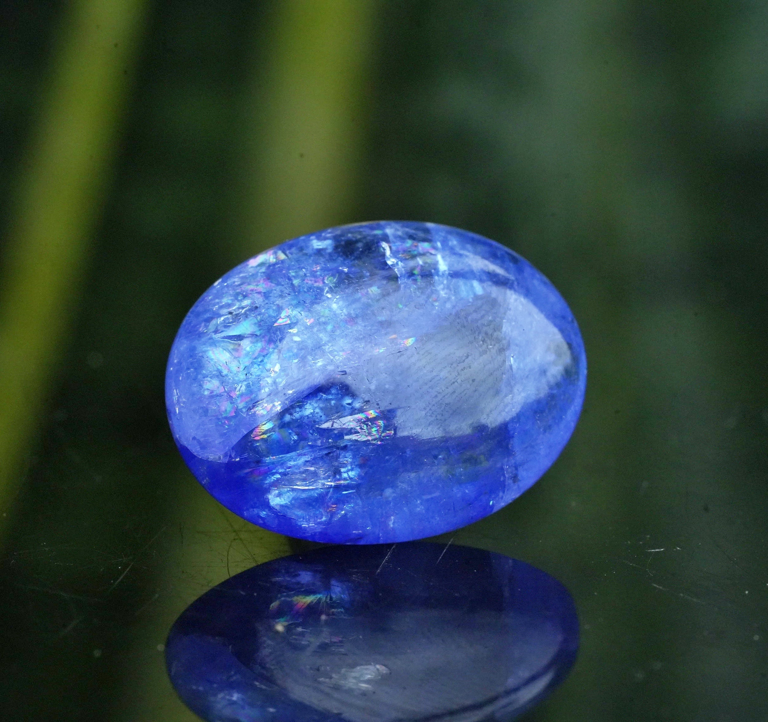 極上レア :虹フラッシュ☆バイオタンザナイト ルース s1548 | Funky