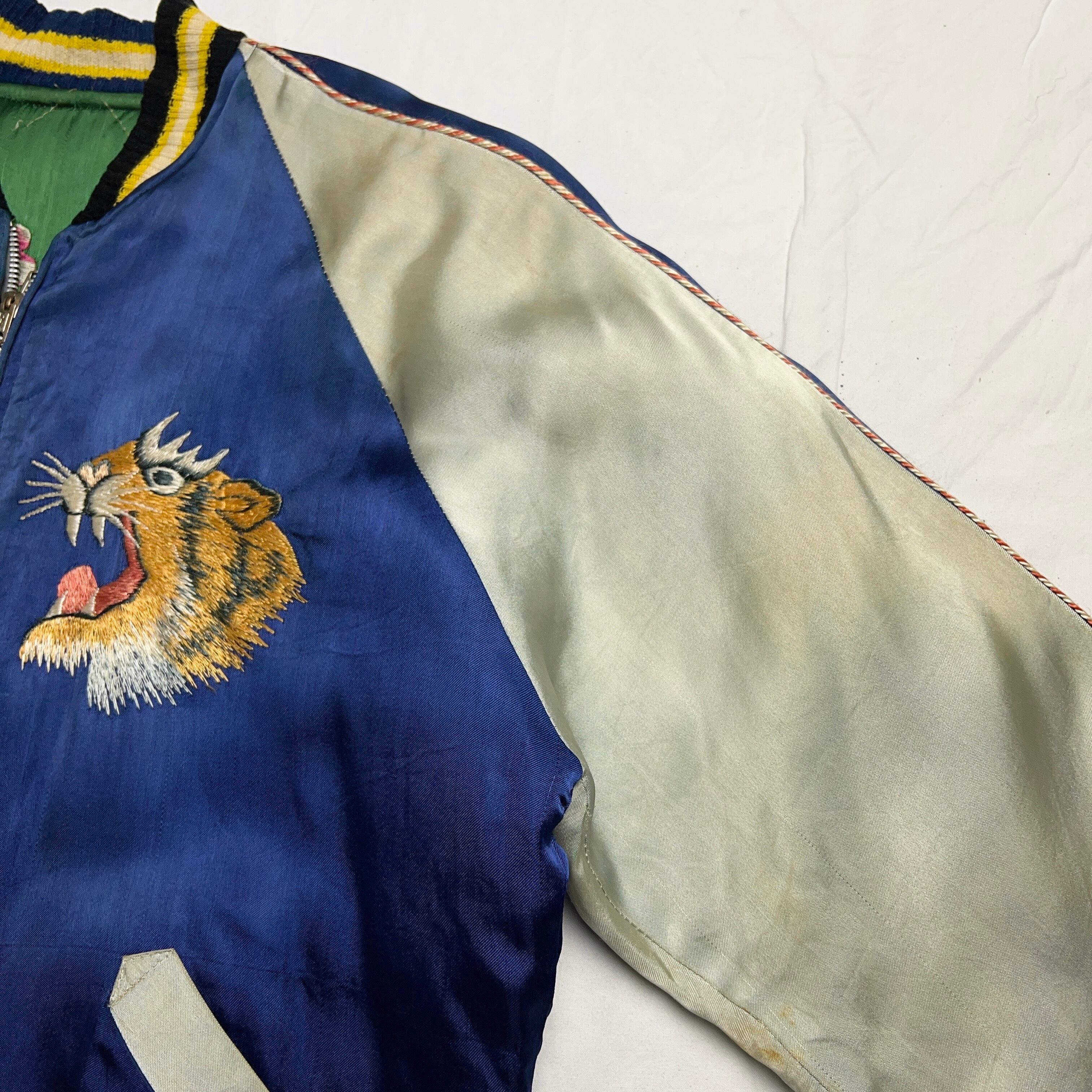 1950's SUKAJAN Souvenir Jacket 50年代 スカジャン 虎 鷲 鷹 龍