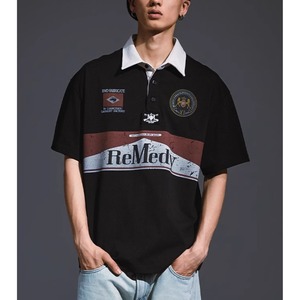 【DRIP5527】RMD Tobacco Package Motif Design Polo Shirt