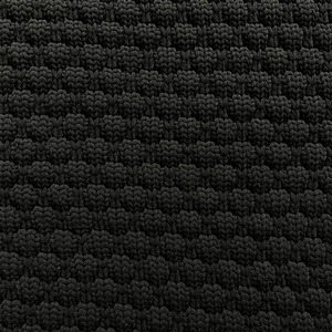 Popcorn high neck knit (black)