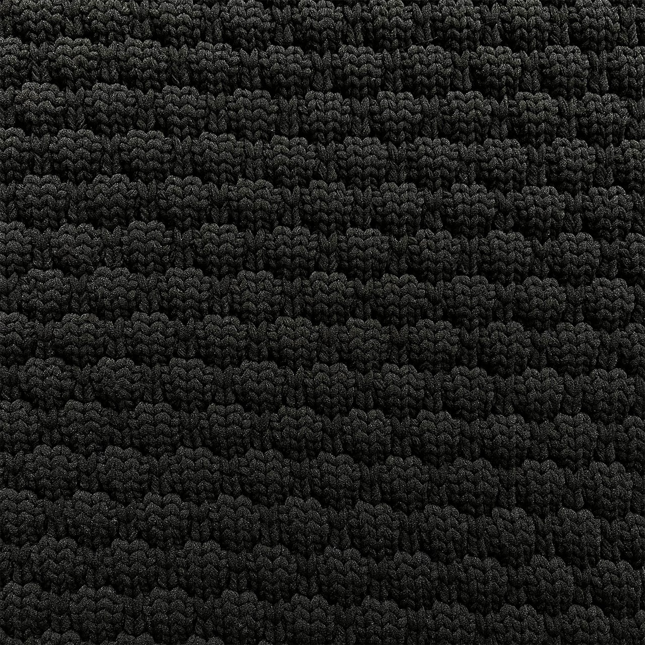 Popcorn high neck knit (black)