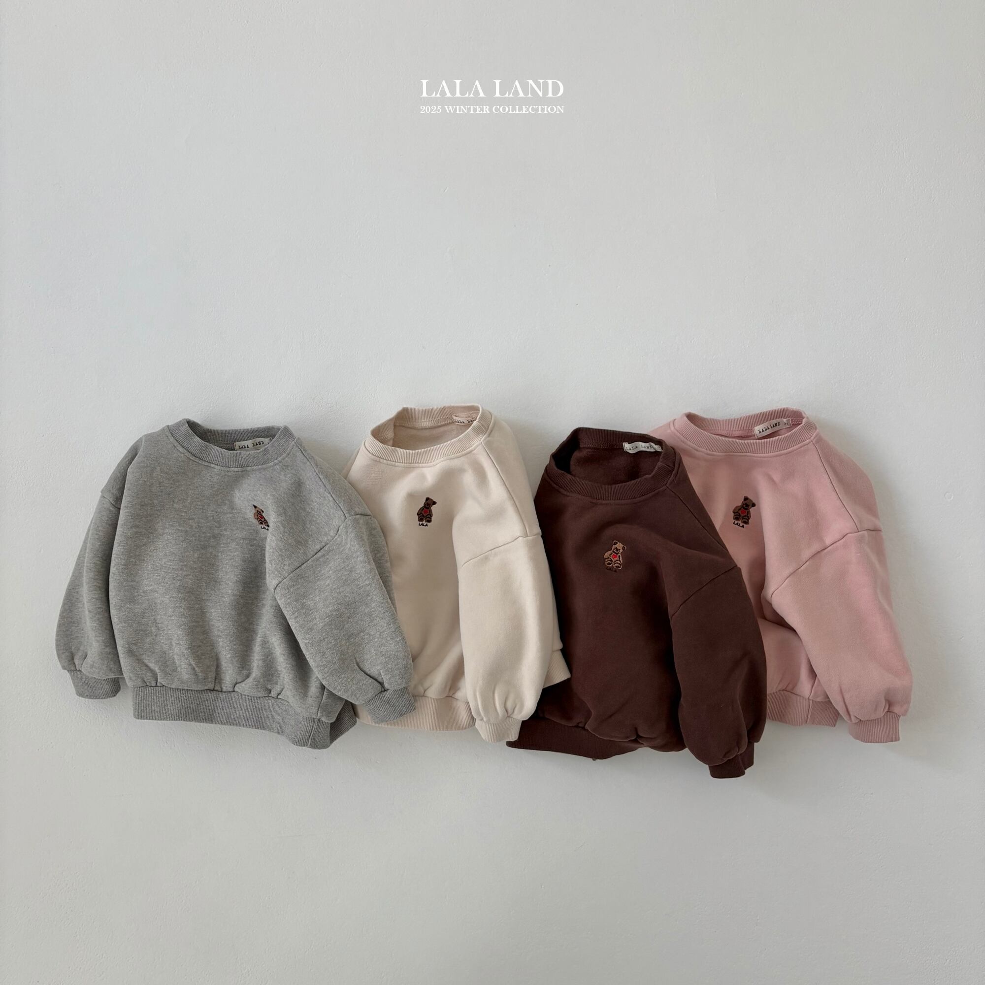 lala bear sweatshirt【lalaland】※12月下旬発送予定