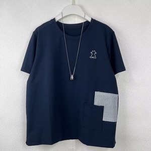 STRIPED PANEL RELAXED SHORT SLEEVE T-SHIRT M-17282
