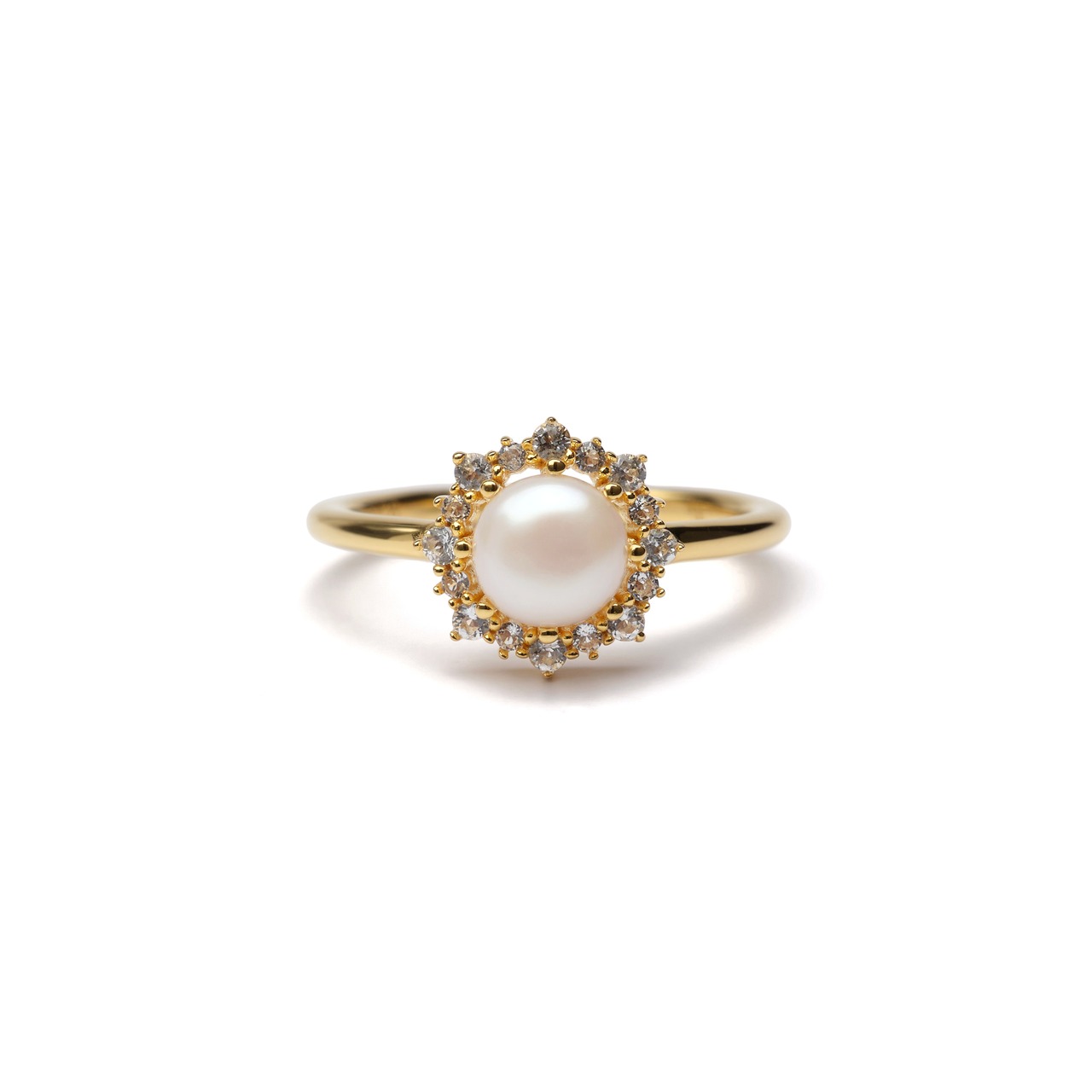 S925 DECORATIVE PEARL RING