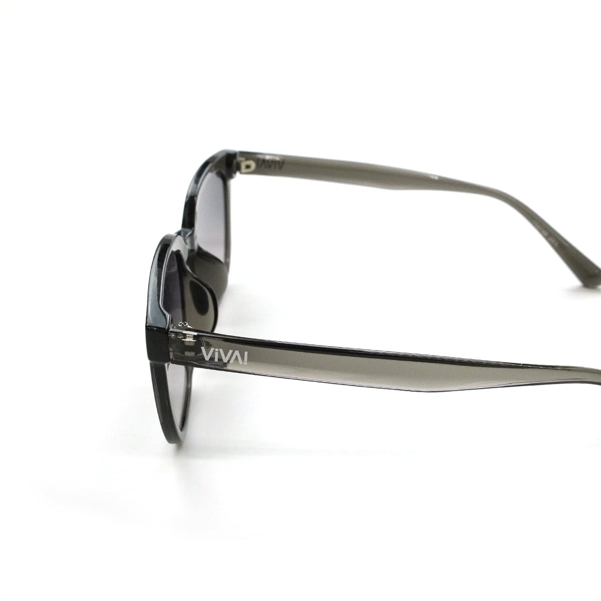 サングラス　グレー　オーバル　#BLANC メタリック サイバー オーバル型 サングラス（サングラス