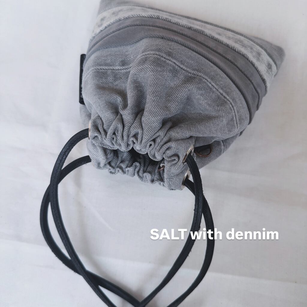 ボーダー巾着mini No.6695