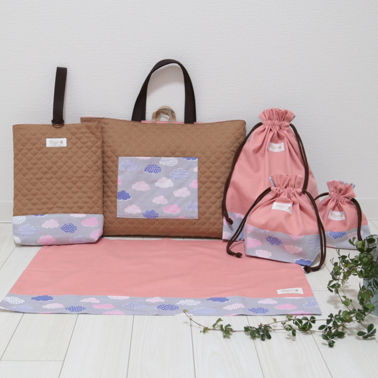 ランチクロス【ピンク】テーブルクロス ランチョンマット 給食ナフキン