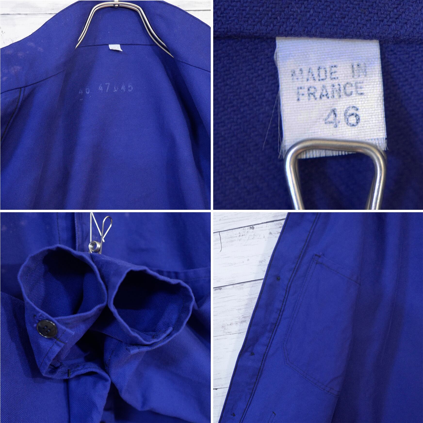 NundA ユーロ ワーク ジャケット カバーオール ブルー 48