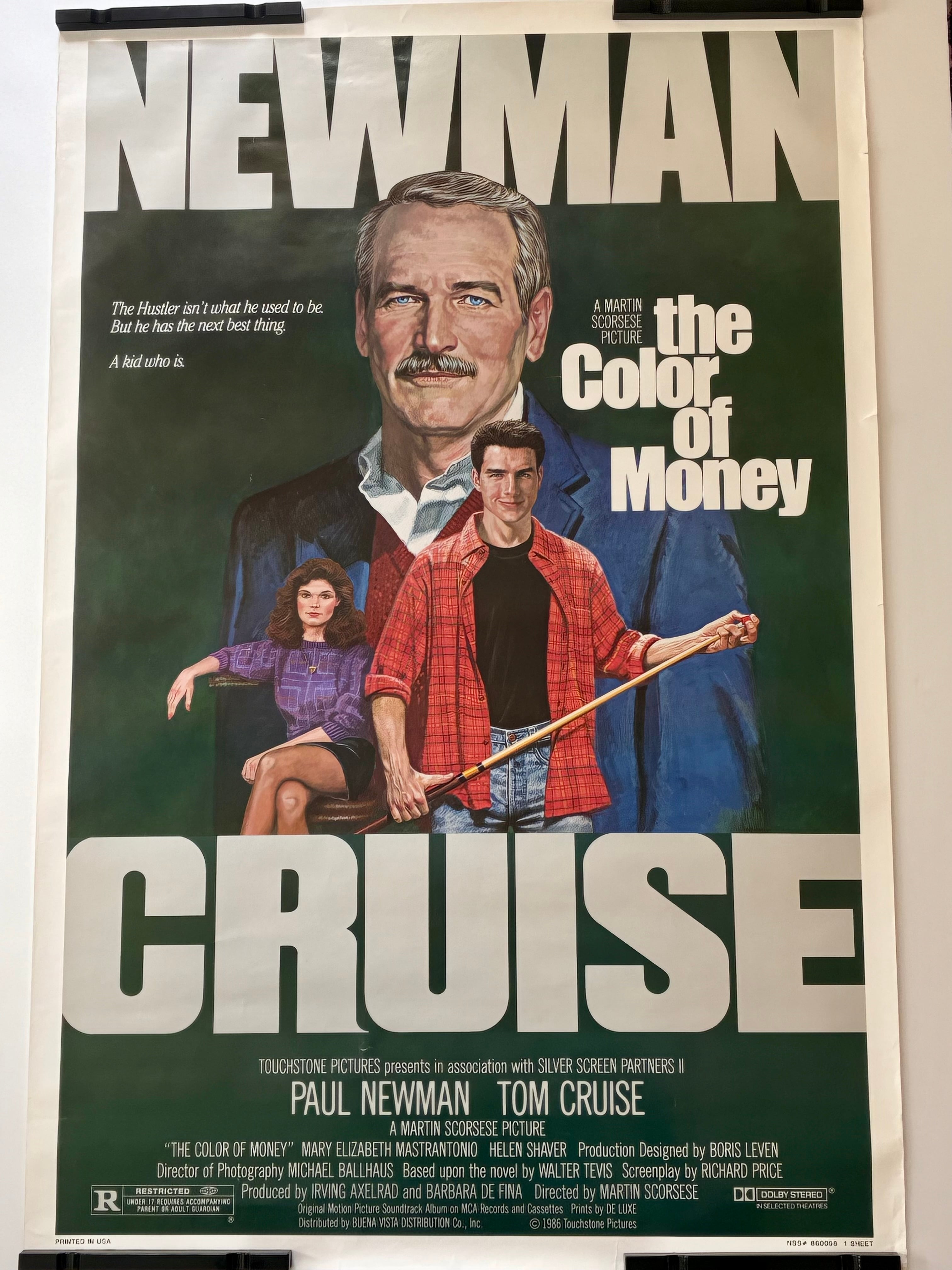The Color of Money ハスラー2 1986 USオリジナル ワンシートポスター