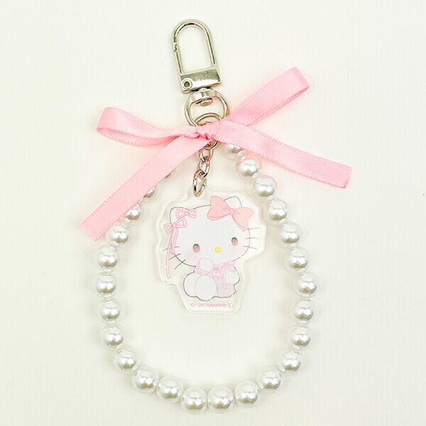 サンリオ ハローキティ リボンパールキーチェーン バレエコア Sanrio