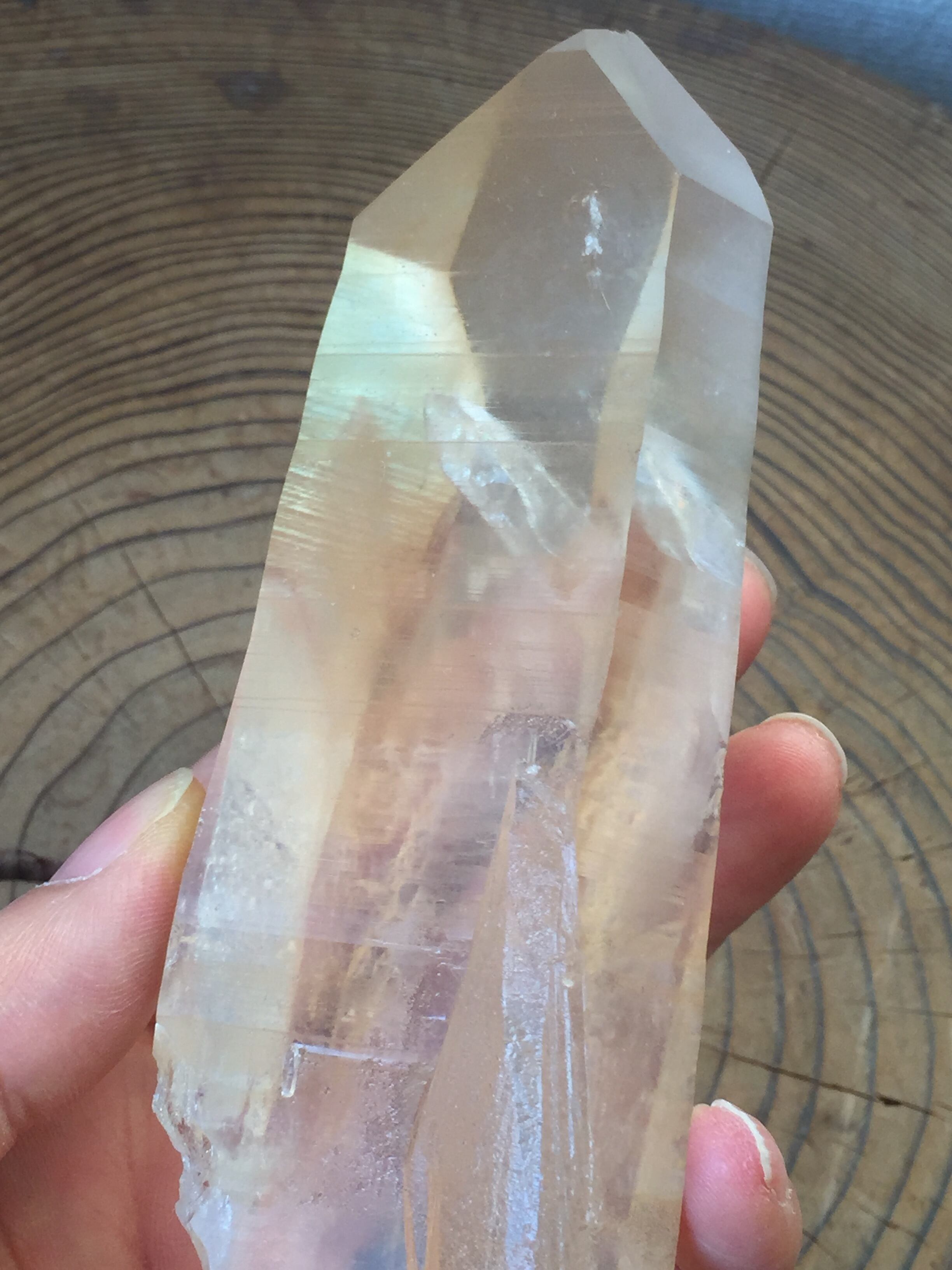 女神降臨】【ウォークイン】 貫入水晶 ダウ タンジェリンレムリアン