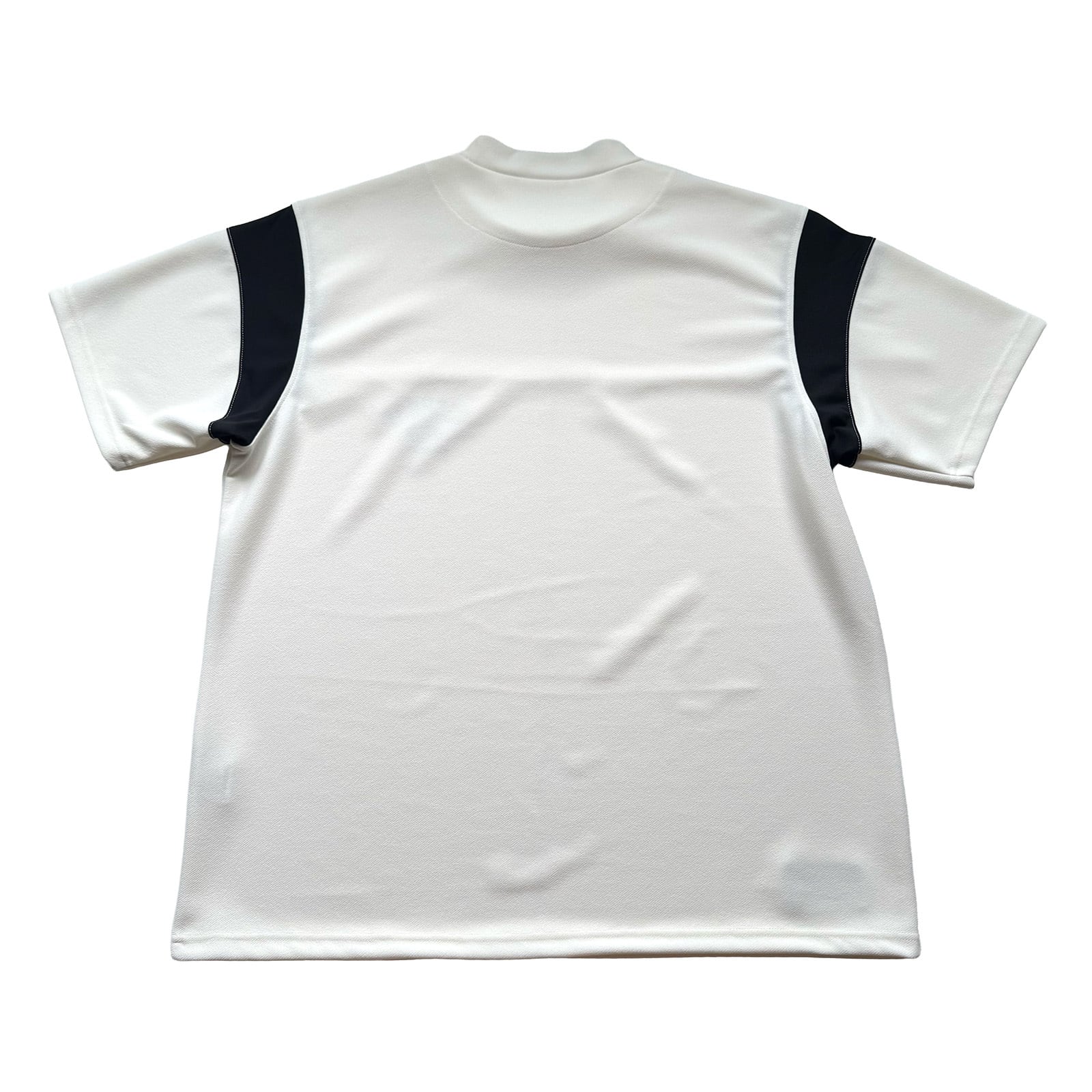 COLLEGE LOGO MOCK NECK FOOTBALL SHIRT -WHITE- | 8G SHOOT WEBSTORE