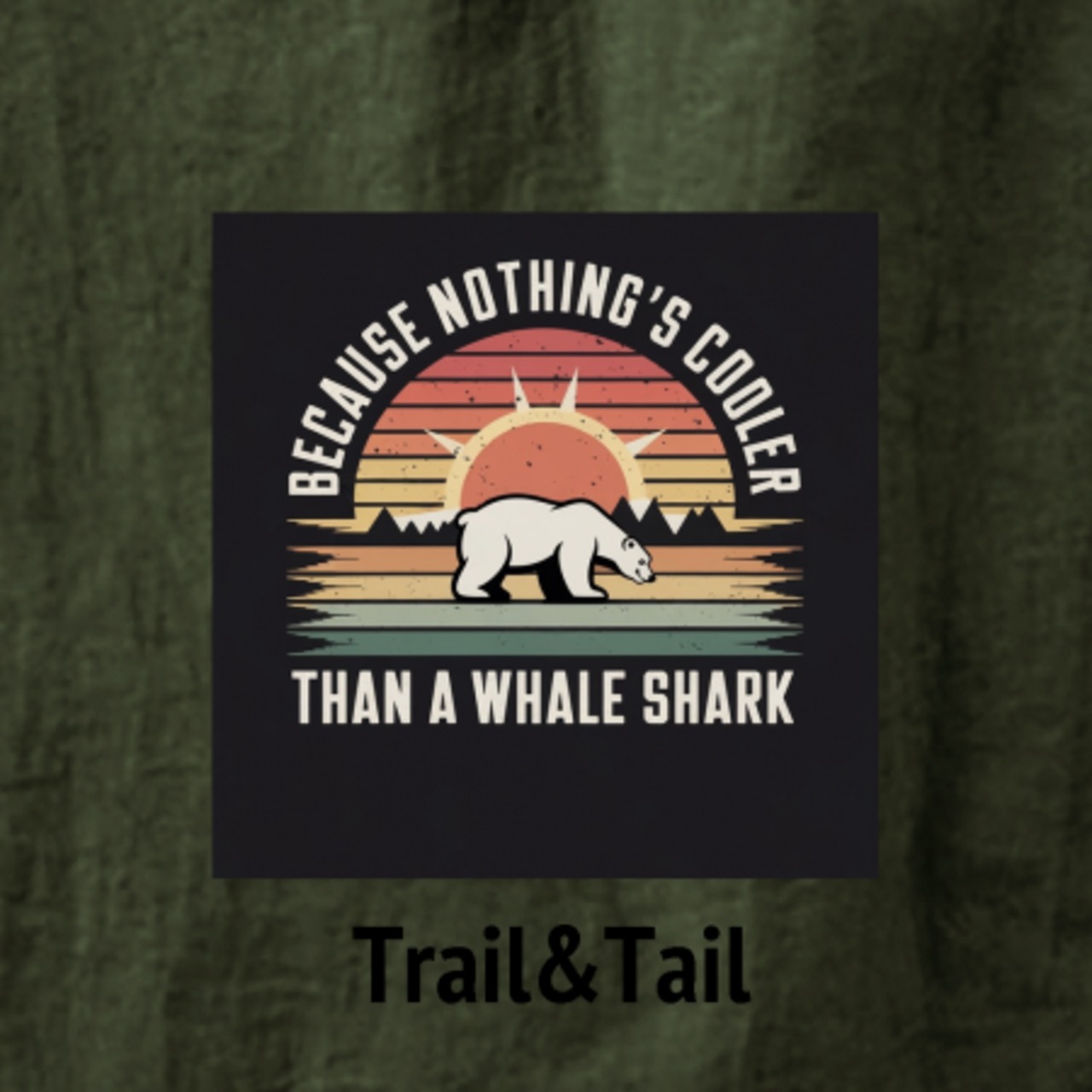 bear  ロゴ　ナイロンパンツ　ユニセックス　オリーブ　水陸両用　A0014.