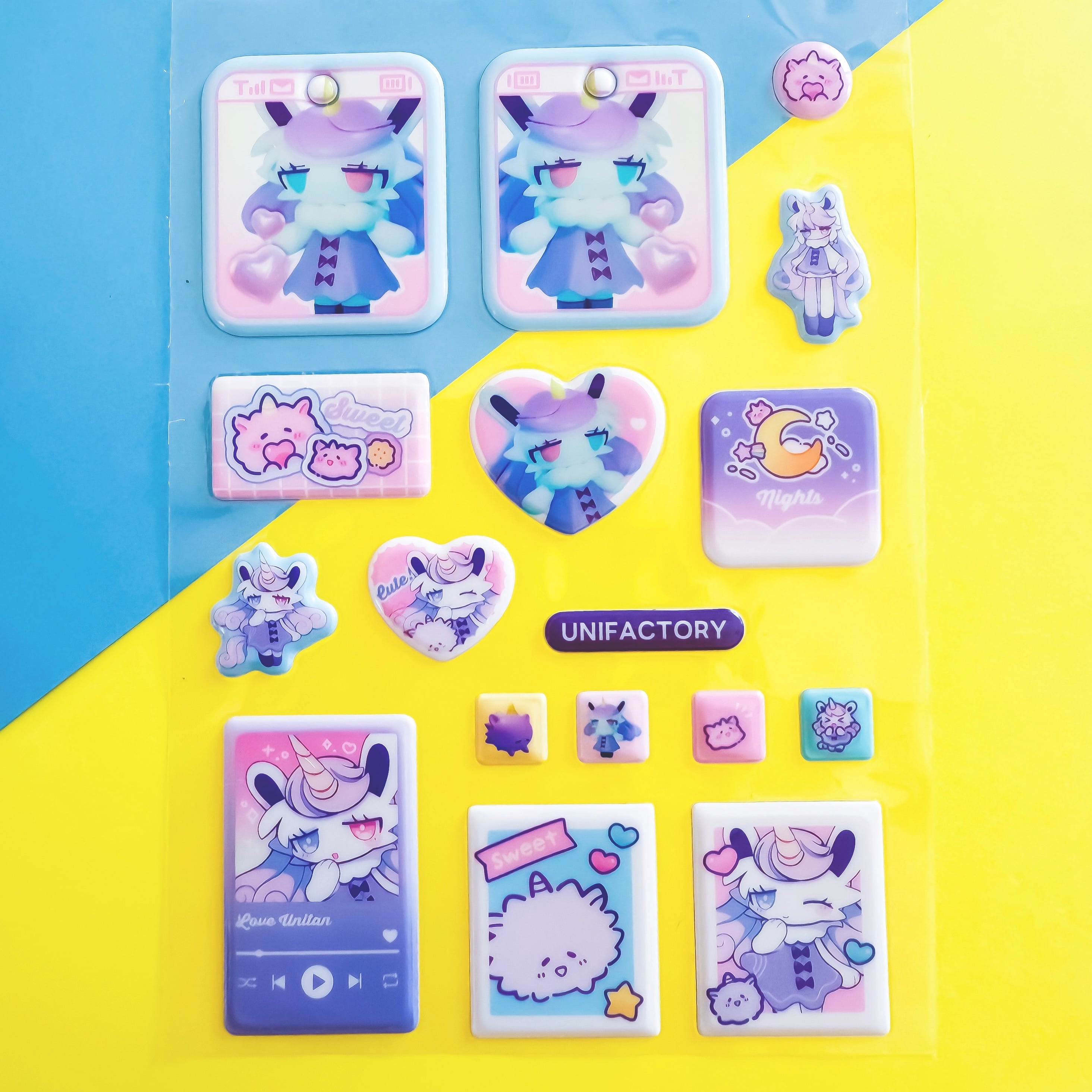 ぷっくりシール(50set) | UNIFACTORY ユニファクトリー | 【小ロット