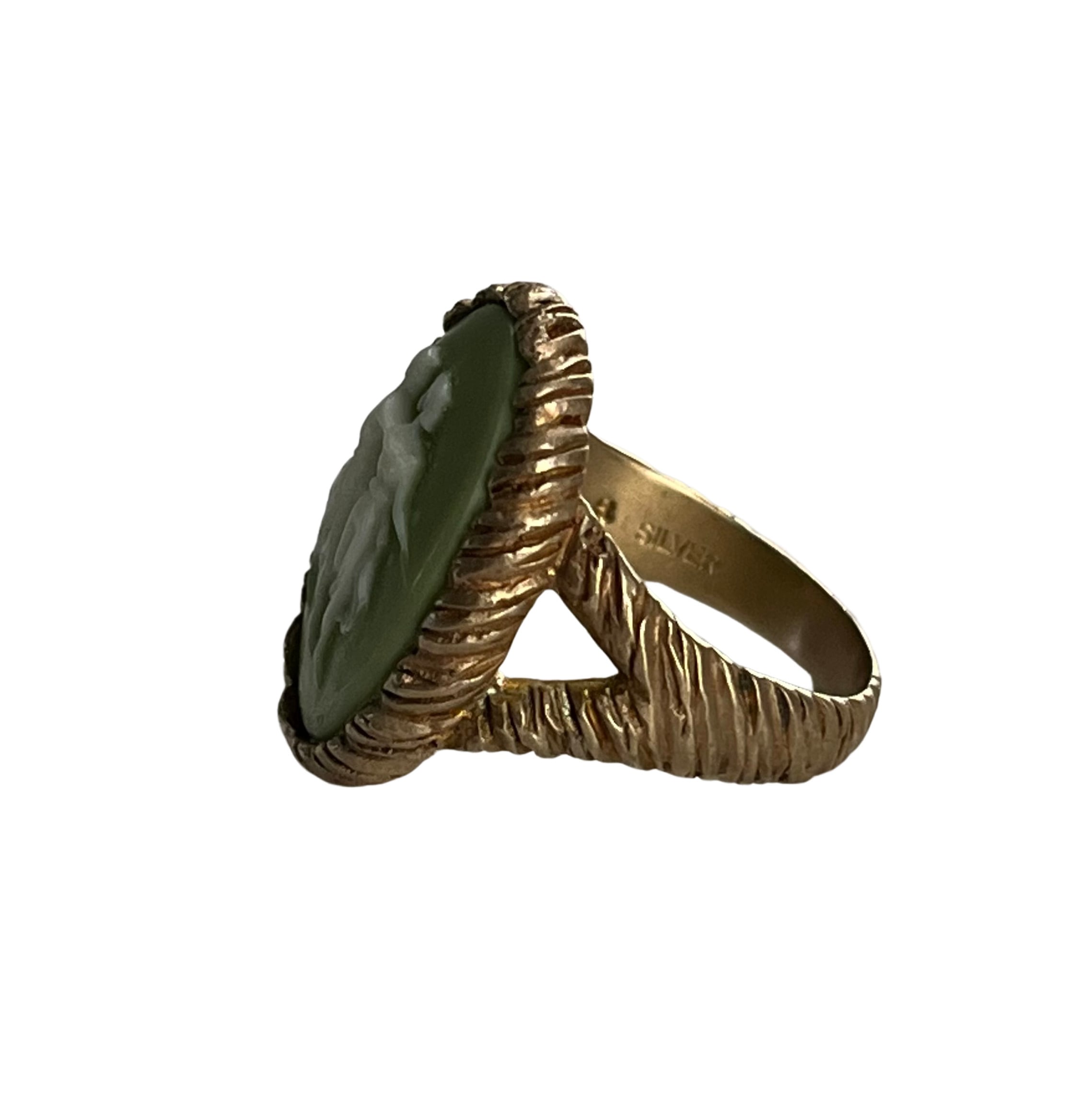 Vintage West German Cameo Oval Ring | 8