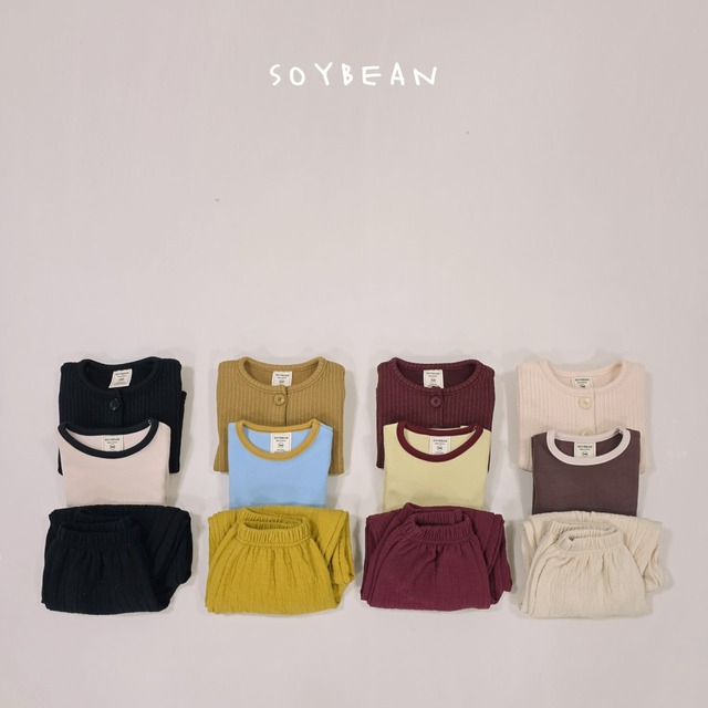 【取寄】soybean｜daon 3-piece set｜ダオン3点セット｜XS-XL｜kids｜26 spring