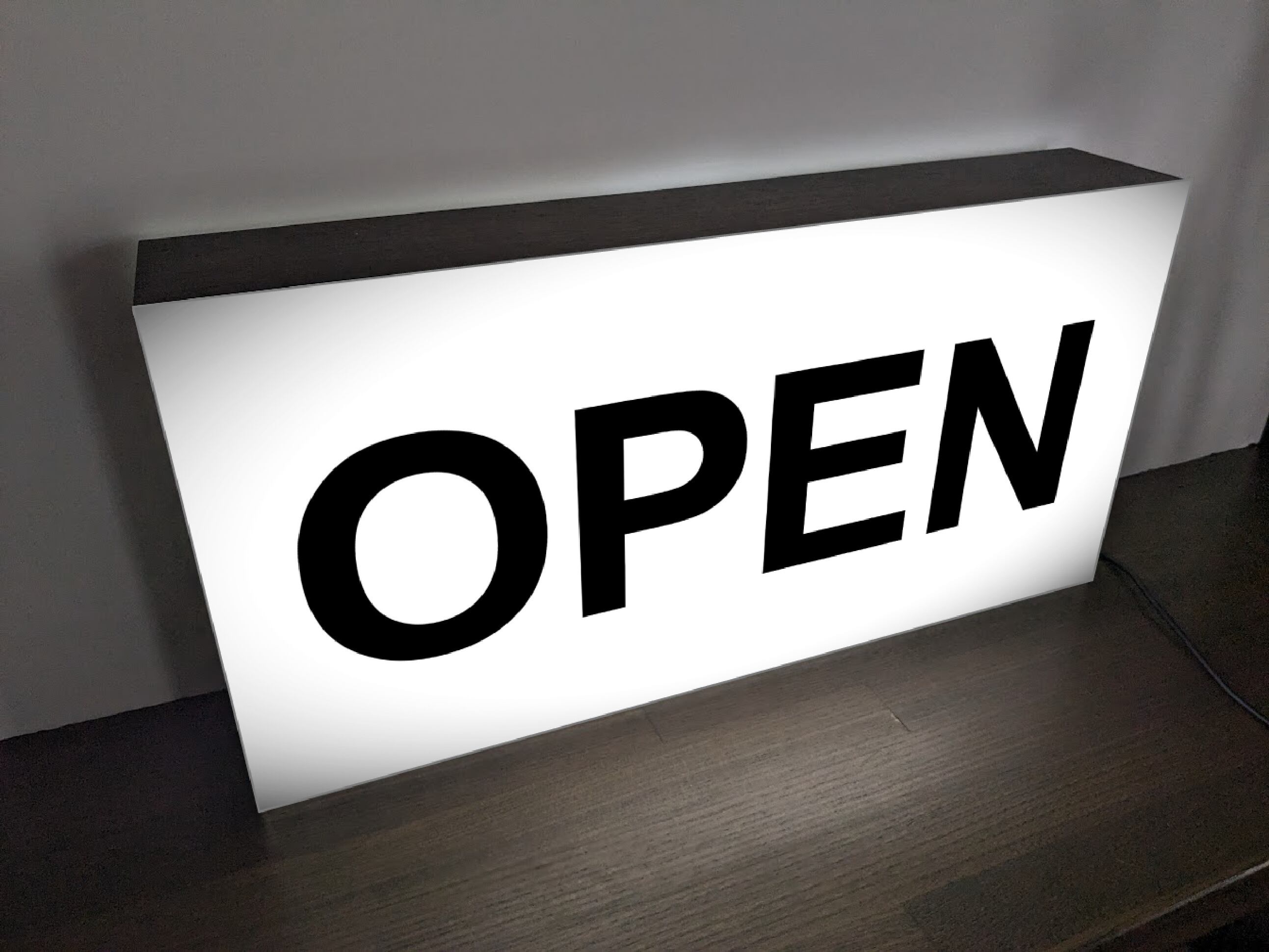 Lサイズ 文字変更無料】OPEN オープン 営業中 開店 ウェルカムボード