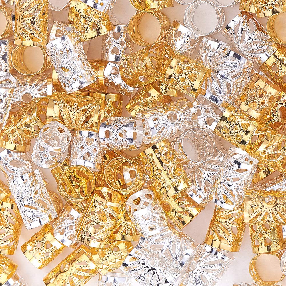 ★ラジエートレッドブロンズルチル 16ミリ珠 ビーズD(SA~SA+ 珍品！) PH PandaHall 約300個 3サイズ ヘアアクセサリー ドレッドロックス