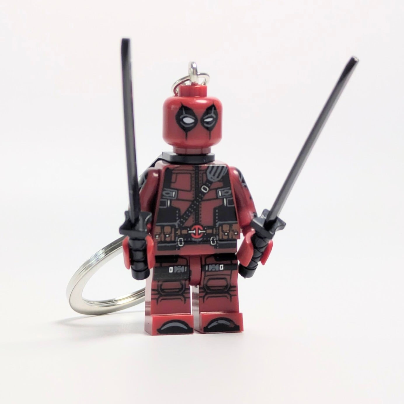 ♧【ブロックフィギュアキーホルダー】Deadpool ( デッドプール ) / X-MEN / デッドプール&ウルヴァリン / MARVEL〚アメリカン雑貨 アメトイ〛