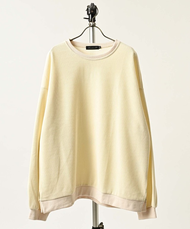 ATELANE Faux suede flower embroidery pullover (IVO) 25A-14020