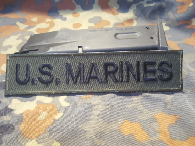 ミリタリー　U.S.Marines ネームタブ　野戦仕様　ワッペン PM0094