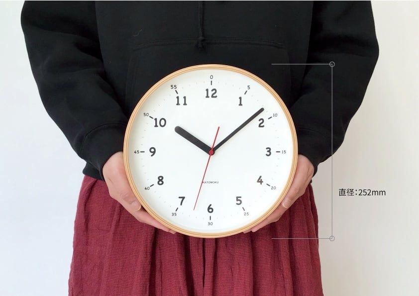 【訳アリ未使用品】カトモクKATOMOKU 電波時計 掛け時計 KM-104 KATOMOKU plywood clock 10 ナチュラル km-76NA 掛け時計 | 加藤木工