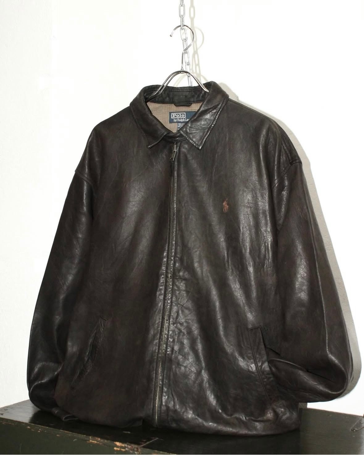 90s Ralph Lauren Lamb Leather Swing Top