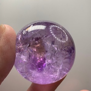 超透明✩アメトリンスフィア✩クラック水晶台座付き