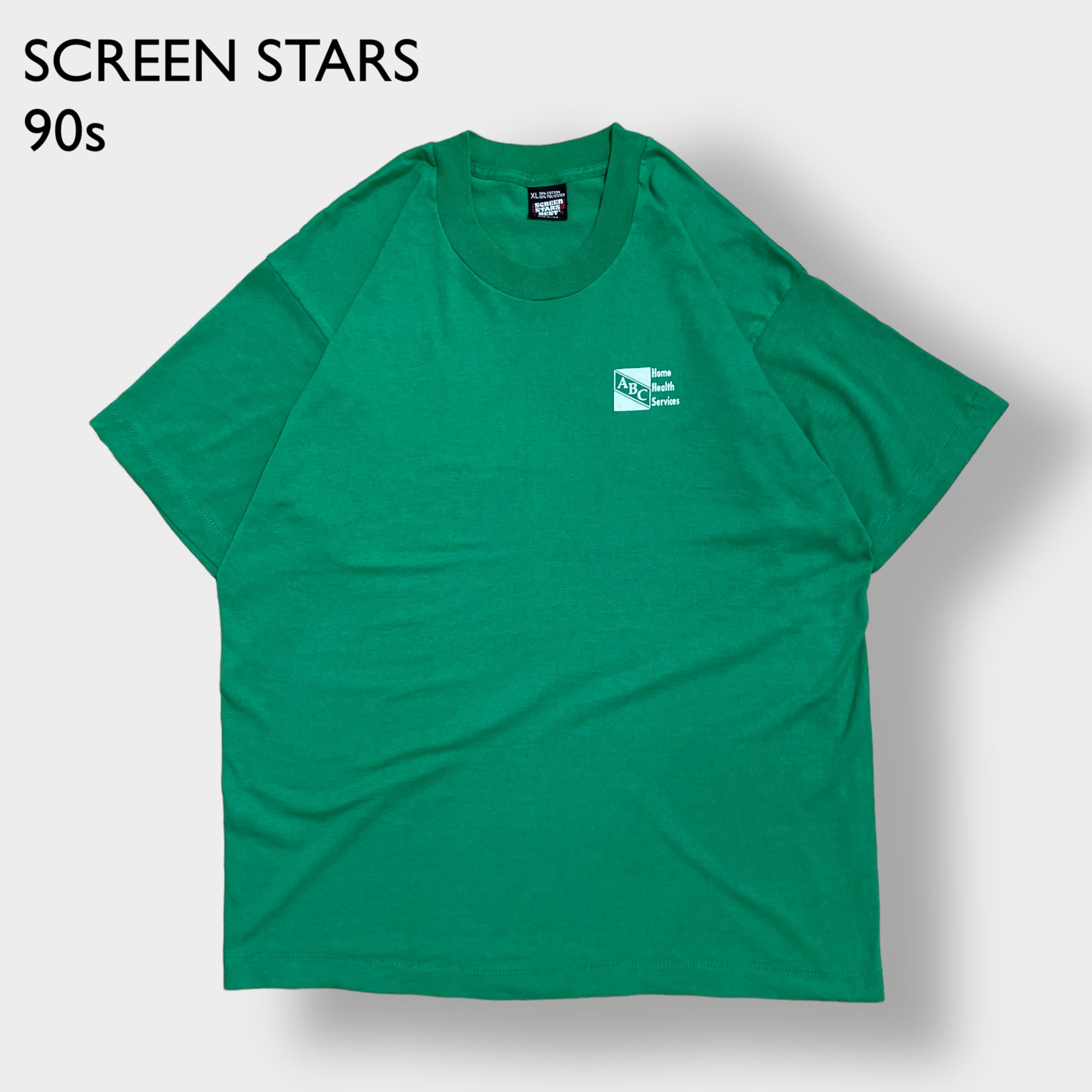 SCREEN STARSs USA製 ワンポイントロゴ バックプリント Tシャツ