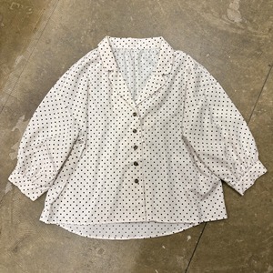 古着 水玉 ブラウス