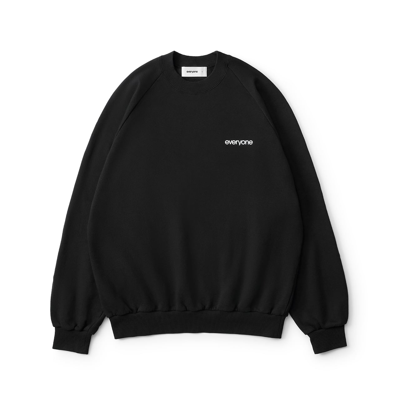 everyone luxury cotton long sleeve tee shirt (BLACK) | everyone