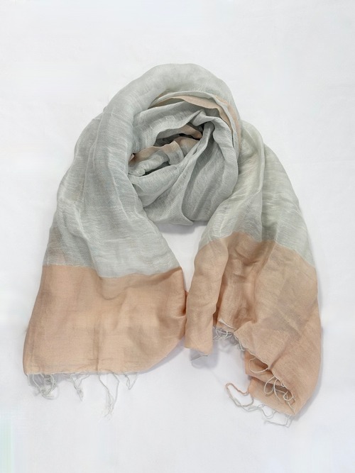 シサム工房・手織りリネン×オーガニックコットン　ストール・PKBE