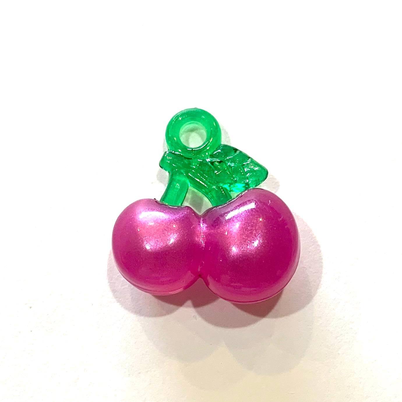 カラフルさくらんぼチャーム | Dua-アクセサリーパーツショップ