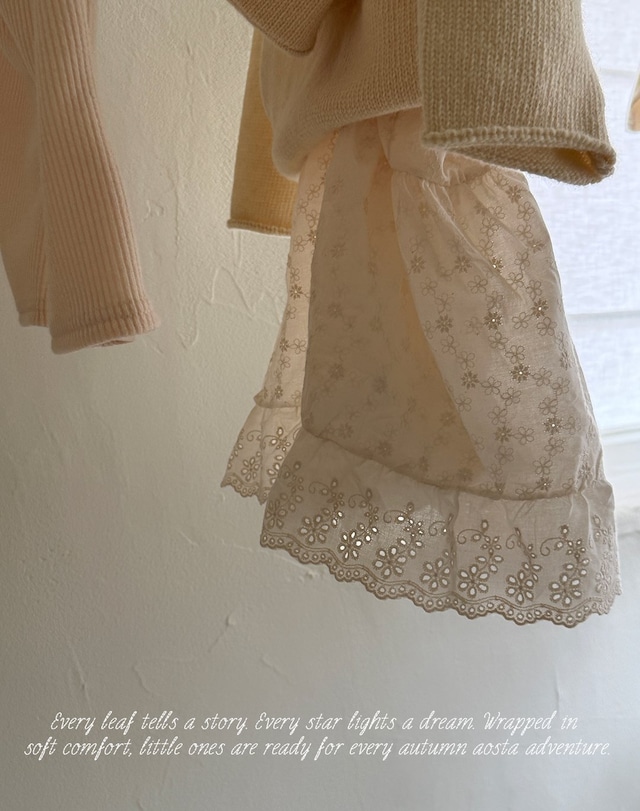 ⭐︎即納⭐︎[Aosta] lace cotton open dress