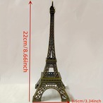 塔 置物 高さ22cm アンティーク仕上げ 3D メタル