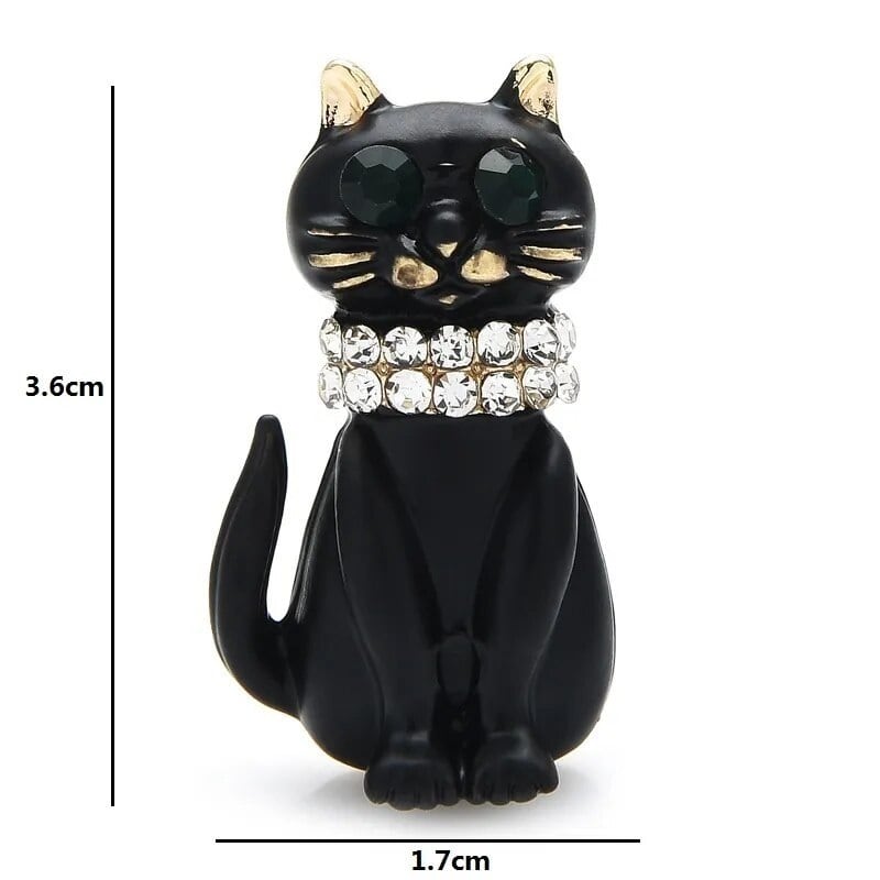 猫の日】アナスイ ブローチ 美しすぎるベンガルキャット 黒猫 ネコ