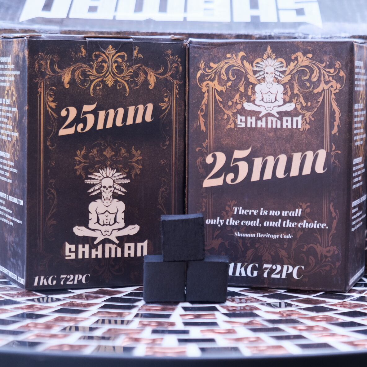 Shaman Charcoal 25mm cube【1kg】(s-007) | HOTBOX BASE