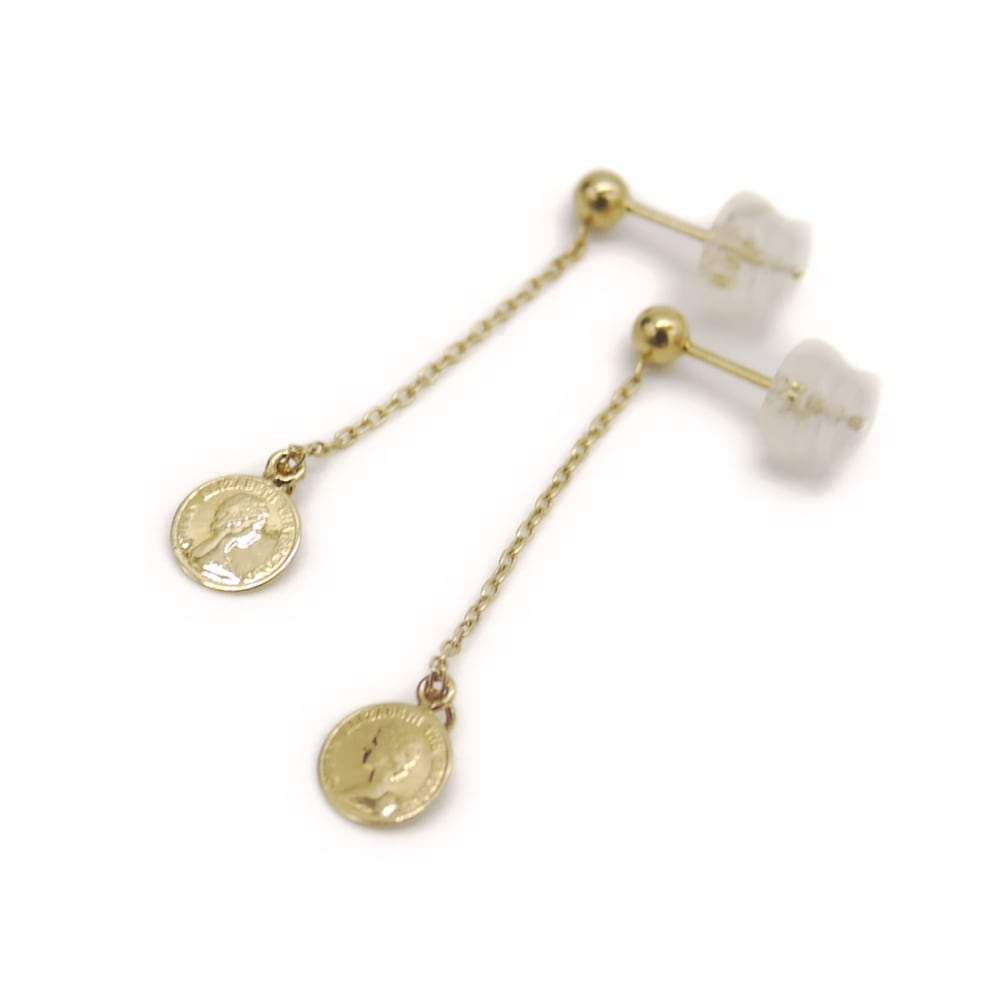 K18 ダイヤモンド スイングピアス 18金 スタッドピアス Y03476