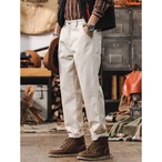 cotton ankle-length straight pants ◇H0794