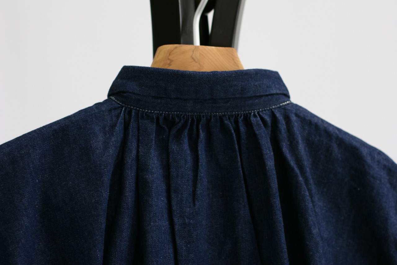 【Brocante】6ozデニムグランシャツ / One Wash（36-078E） 　