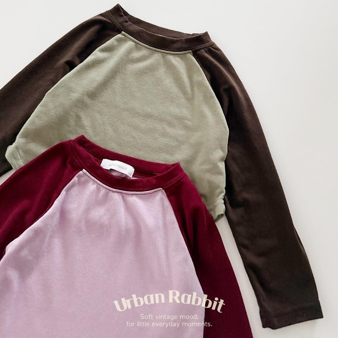 【2点送料無料】«予約»«ジュニアサイズあり»«Urban rabbit» ラグラントップス 2colors