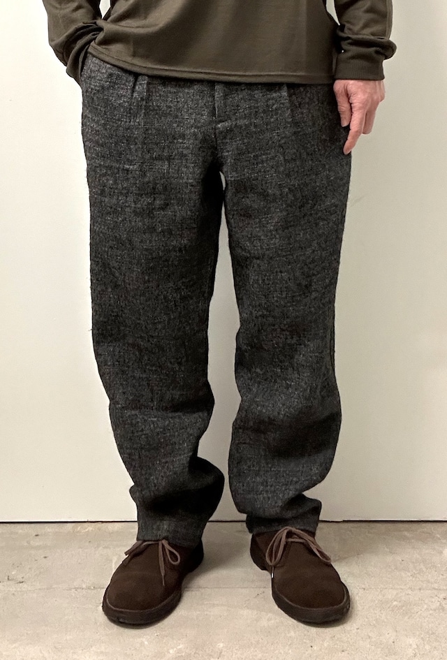 comm.arch / Wool Linen Tweed Trousers
