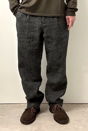 comm.arch / Wool Linen Tweed Trousers