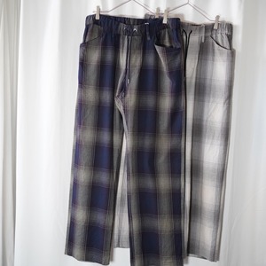 Ancellm / FLANNEL CHECK EASY SLACKS PANTS / ANC-PT32 / アンセルム フランネルチェックイージースラックス