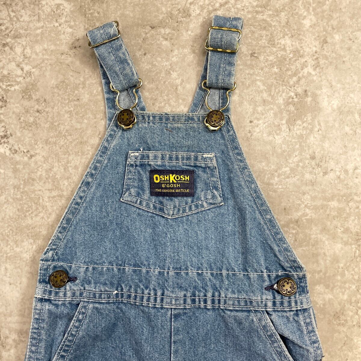 kids】90年代 USA製 OSHKOSH オシュコシュ デニム オーバーオール