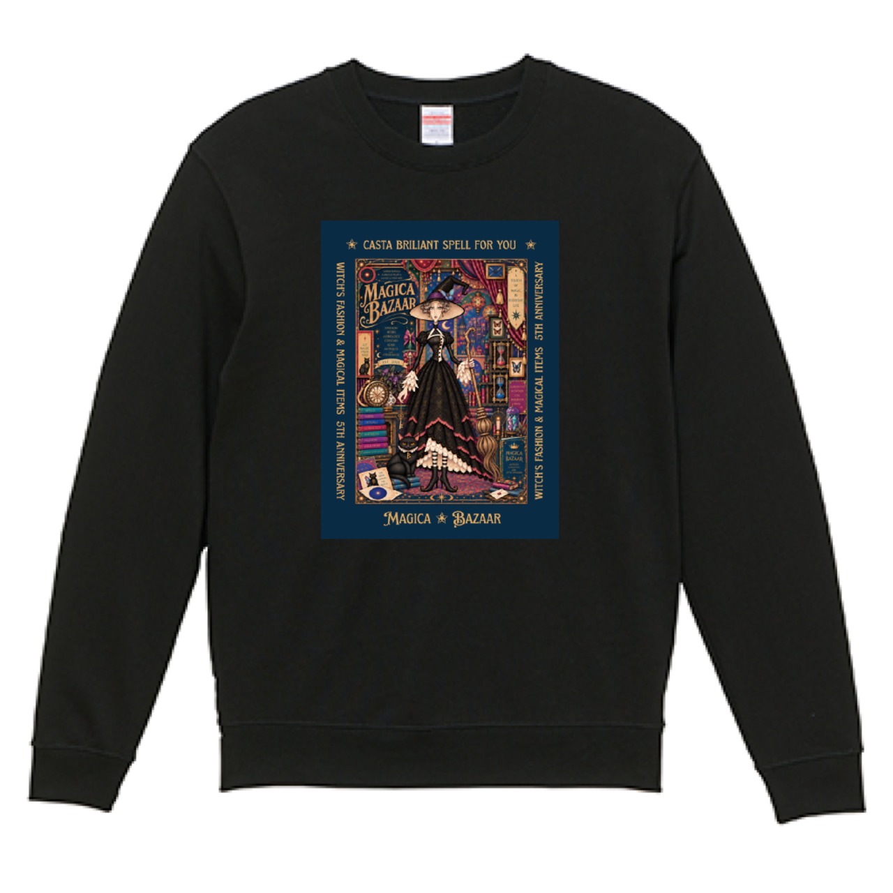 26AN002 アニバーサリー10.0oz クルーネックスウェットBK