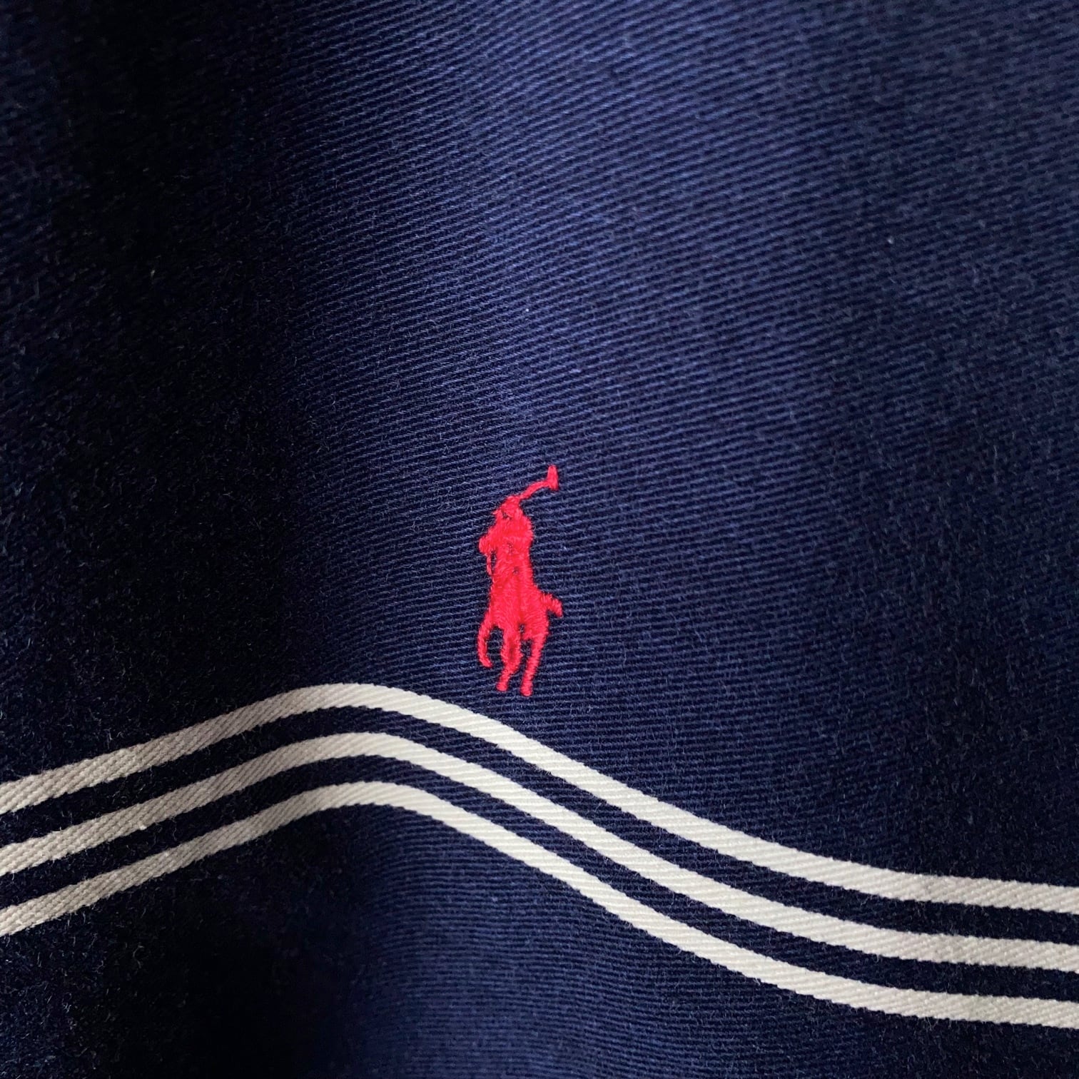 ~90's POLO by Ralph Lauren コットンスウィングトップ ボーダー USA製 SIZE L【0114A18】